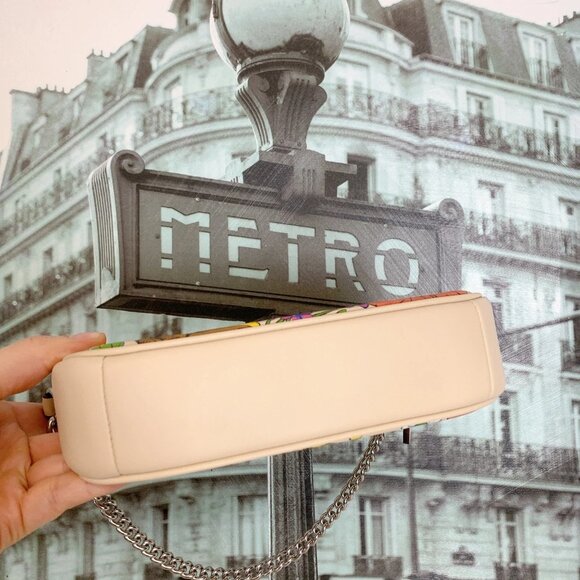 COACH CR365 NOLITA 19 WITH FLORAL PRINT IN IVORY MULTI - Picture 6 of 9